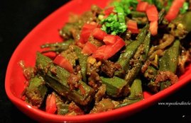 bhindi recipes, masala bhindi recipe, bharwan bhindi recipe, masaledaar bharwan bhindi, masaledaar bharwan bhindi recipe, recipe in hindi, how to make masaledaar bharwan bhindi, lifestyle news in hindi, jansatta