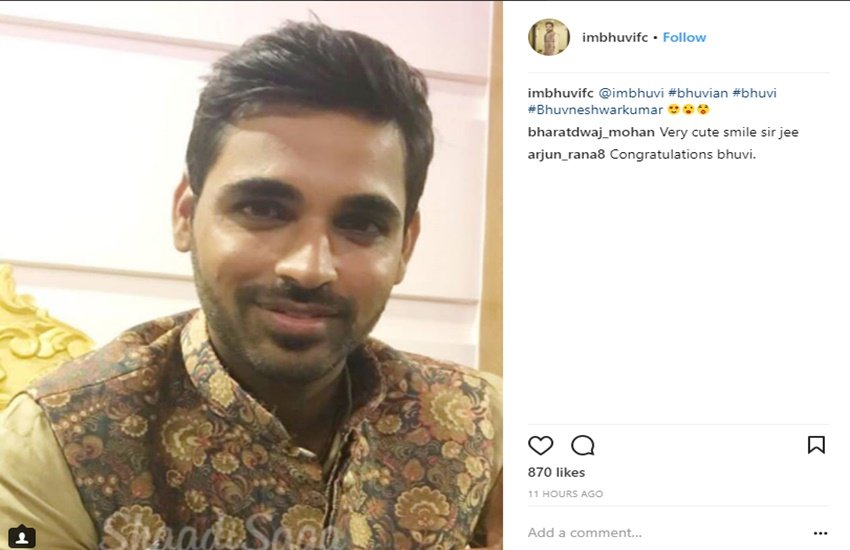 भारतीय तेज गेंदबाज भुवनेश्वर कुमार 23 नवंबर को अपनी प्रेमिका नुपुर नागर के साथ शादी के बंधन में बंधने वाले हैं।