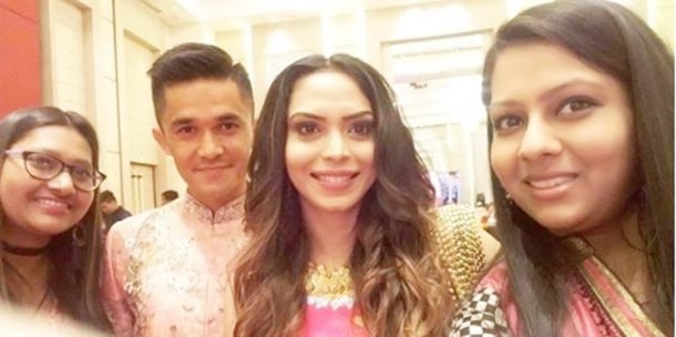 sunil chhetri photos, sunil chhetri wedding photos, sunil chhetri sonam bhattacharya photos, chhetri sonam wedding photos
