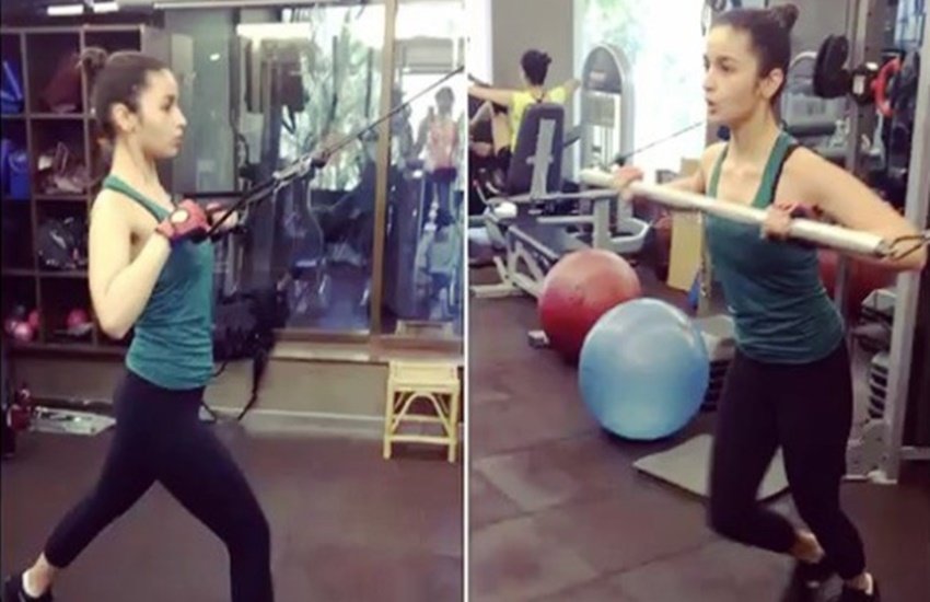 fitness freak, fitness freak bollywood celeb, alia bhatt, celebrity workout, workout, workout pics, bollywood, bollywood celebs workout, gym, shahid kapoor, anushka sharma, deepika padukone, Disha patani, tiger shroff, entertainment, jansatta