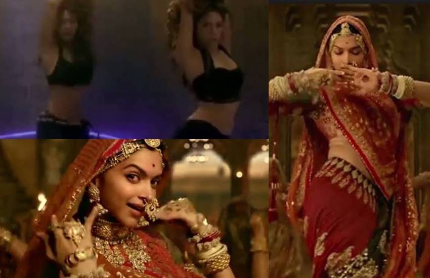 Shakira, Shakira and deepika competition, Deepika Padukone, padmavati star deepika, Desi Deepika Padukone, Videshi Shakira Competition in Ghoomar song, see video shakira dancing ghoomar, entertainment news, bollywood news