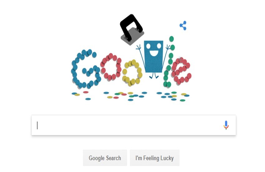 hole punch, hole punch history, hole punch history doodle, होल पंच हिस्ट्री, hole punch doodle, today doodle, google doodle
