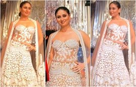 kareena kapoor, actress kareena kapoor, glamorous kareena kapoor, kareena kapoor fashion, kareena kapoor khan, Kareena Kapoor Manish Malhotra, Kareena Kapoor rampwalk, Kareena kapoor showstopper, Kareena Kapoor style, Manish Malhotra, Kareena Kapoor photos, jansatta