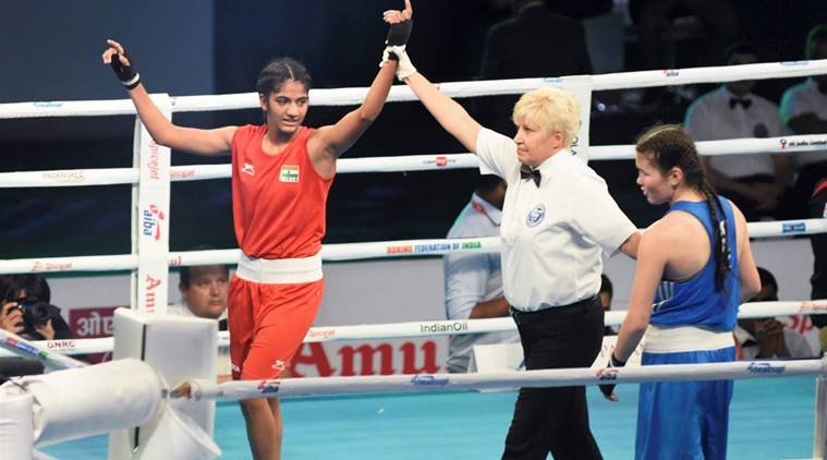 भारतीय महिला मुक्केबाज नीतू। PTI Photo (PTI11_26_2017_000150B) भारतीय महिला मुक्केबाज नीतू। PTI Photo (PTI11_26_2017_000150B)