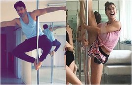Jacqueline Fernandez, actress Jacqueline Fernandez, glamorous Jacqueline Fernandez, Varun dhawan, actor Varun dhawan, pole dance, Sri Lankan beauty Jacqueline Fernandez, Judwaa 2, Bollywood, learning pole dance, jansatta