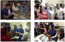 Rahul Gandhi, Rahul Gandhi Dinner, Rahul Gandhi Dinner video, Rahul Gandhi video, Gujarat, Giriraj Kathiyawadi Restaurant, vapi, Kathiyawadi foods, rahul gandhi in gujarat, gujarat election, gujarat election 2017, gujarat election news, rahul gandhi news, jansatta