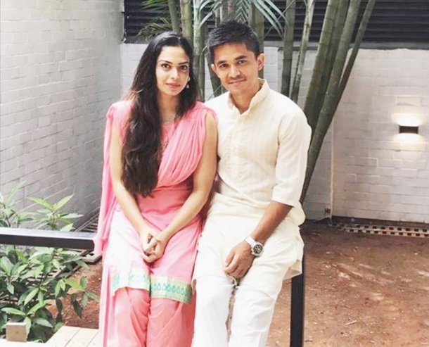sunil chhetri photos, sunil chhetri wedding photos, sunil chhetri sonam bhattacharya photos, chhetri sonam wedding photos