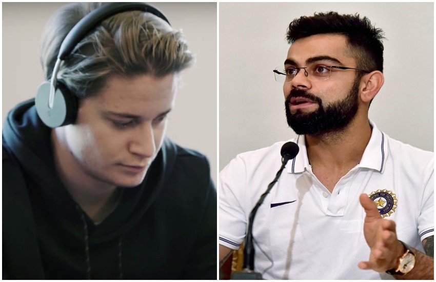 डीजे कायगो (बाएं) और भारतीय कप्तान विराट कोहली। डीजे कायगो (बाएं) और भारतीय कप्तान विराट कोहली।