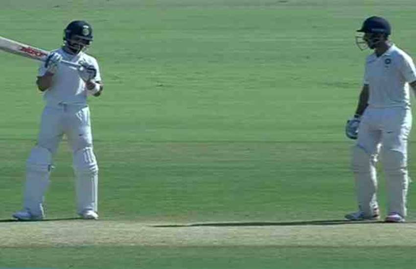 कोहली ने नागपुर में अपने करियर का 5वां दोहरा शतक जमाया और टीम की जीत लगभग पक्की कर दी। (फोटो सोर्स- बीसीसीआई टीवी)