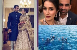 honeymoon pictures of sagarika and zaheer, Sagarika Ghatge, Zaheer Khan, honeymoon pictures, sagarika and zaheer perfect blend of relaxation mood on, Sagarika Ghatge and Zaheer Khan, sagarika-zaheer honeymoon in Maldives, see pictures of sagarika and zaheer