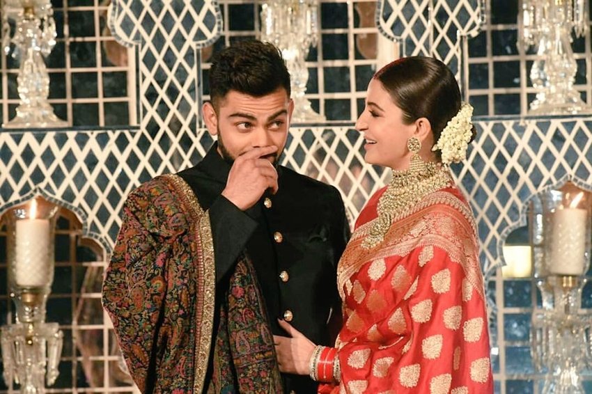 Anushka Sharma,Virat kohli,saree,Varanasi, anushka's saree, banaras saree, craftsmen, hyderabad news, india news, social news, latest news, virushka delhi reception sari, anushka sharma banasri sari