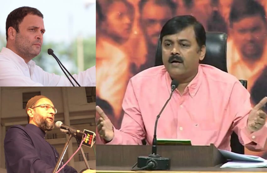 भाजपा प्रवक्ता जीवीएल नरसिम्हा राव ने गुरुवार को विपक्षी पार्टियों को तीन तलाक के मसले पर आड़े हाथों लिया है। उन्होंने कहा है कि कांग्रेस-ओवैसी जैसे लोग सुप्रीम कोर्ट के फैसले को नजरअंदाज कर रहे हैं। (फोटोः फेसबुक) 
