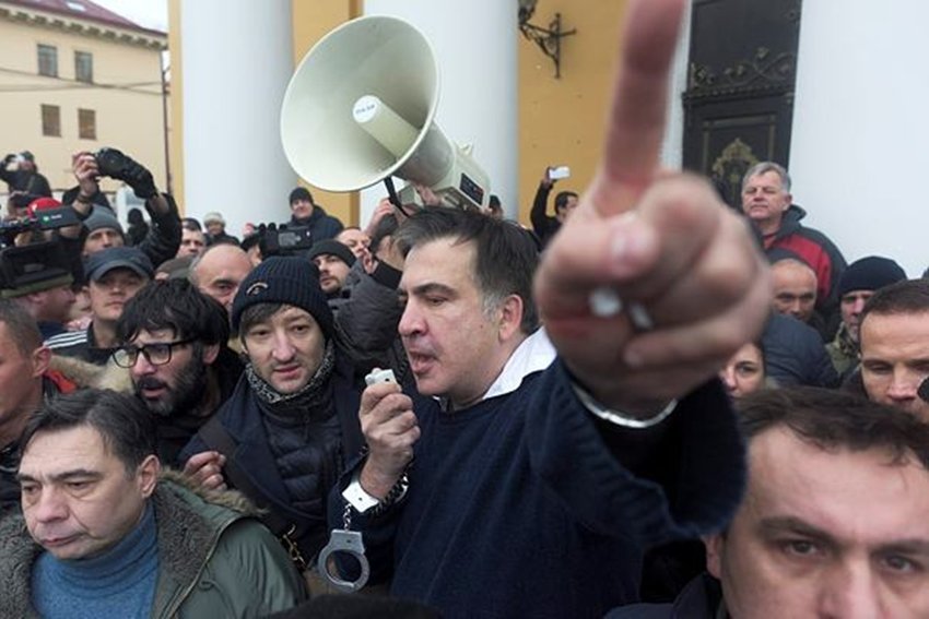 former Georgian President Mikheil Saakashvili