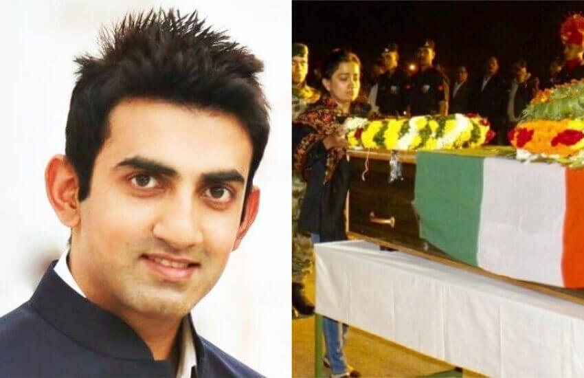 भारतीय क्रिकेट टीम के बल्लेबाज गौतम गंभीर सोशल मीडिया पर खासा सक्रिय हैं। पाकिस्तान की गोलीबारी में 4 जवानों के शहीद होने पर उन्होंने उन्हें नमन किया है। (फोटोः फेसबुक/टि्वटर)