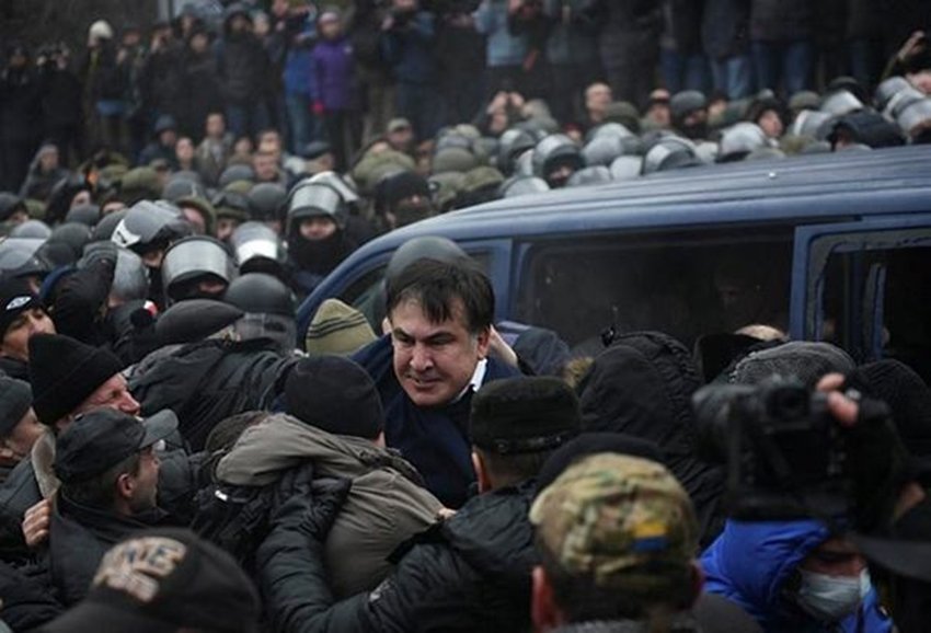 former Georgian President Mikheil Saakashvili