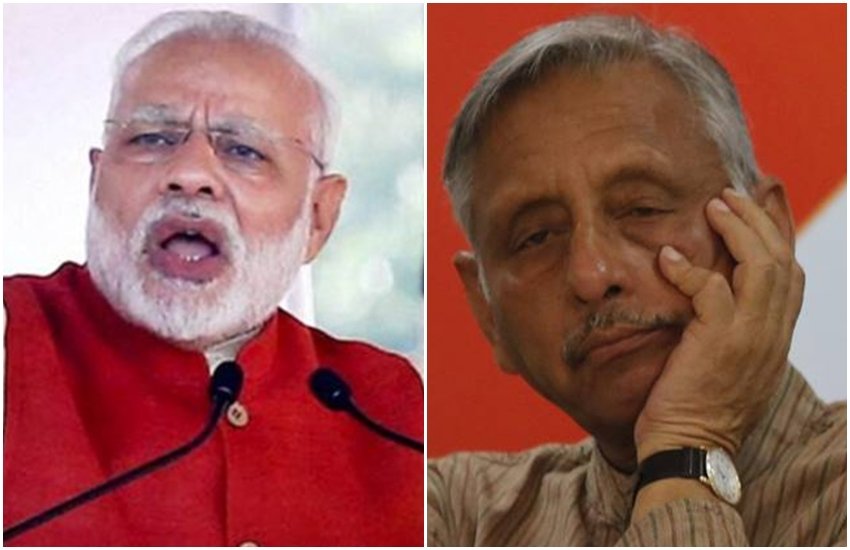 पीएम मोदी और मणिशंकर अय्यर। 