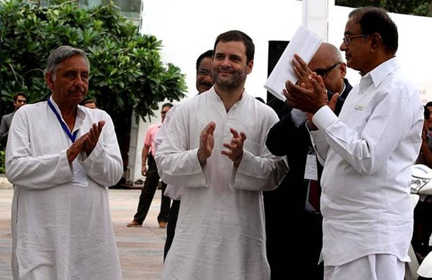 कांग्रेस अध्यक्ष राहुल गांधी के साथ मणिशंकर अय्यर। (एक्सप्रेस फोटो)