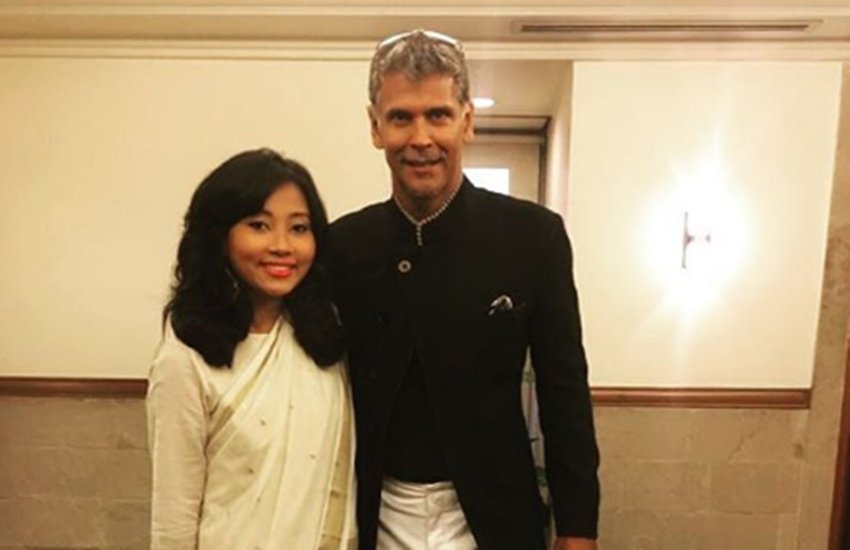 Ankita Konwar, Milind Soman, Marriage, Milind Soman and Ankita Konwar, Milind Soman Marriage, Milind Soman Girlfriend, Milind Soman and Ankita, Ankita Konwar, Milind Soman Made in India