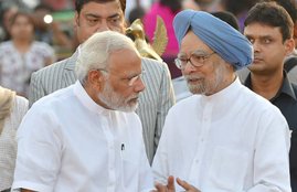 Narendra Modi, Manmohan Singh