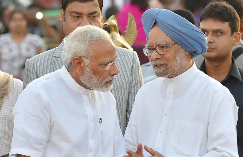 Narendra Modi, Manmohan Singh