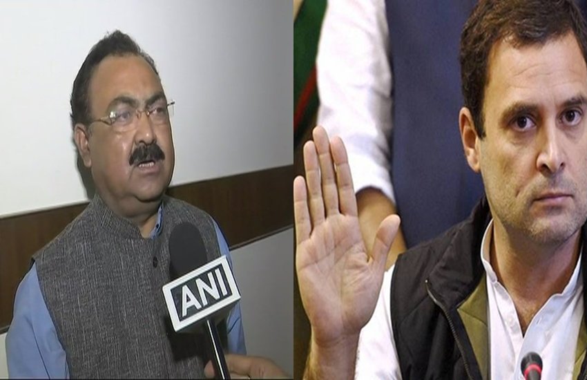 गुजरात के बनासकांठा में एक चुनावी रैली को संबोधित करते हुए राहुल गांधी। (फोटो- ANI)