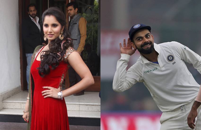 Virat Kohli Batting, Sania Mirza