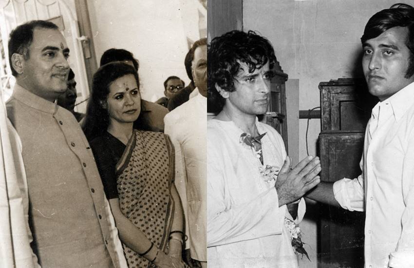 Rajiv Gandhi, Sonia Gandhi, Shashi Kapoor, Vinod Khanna