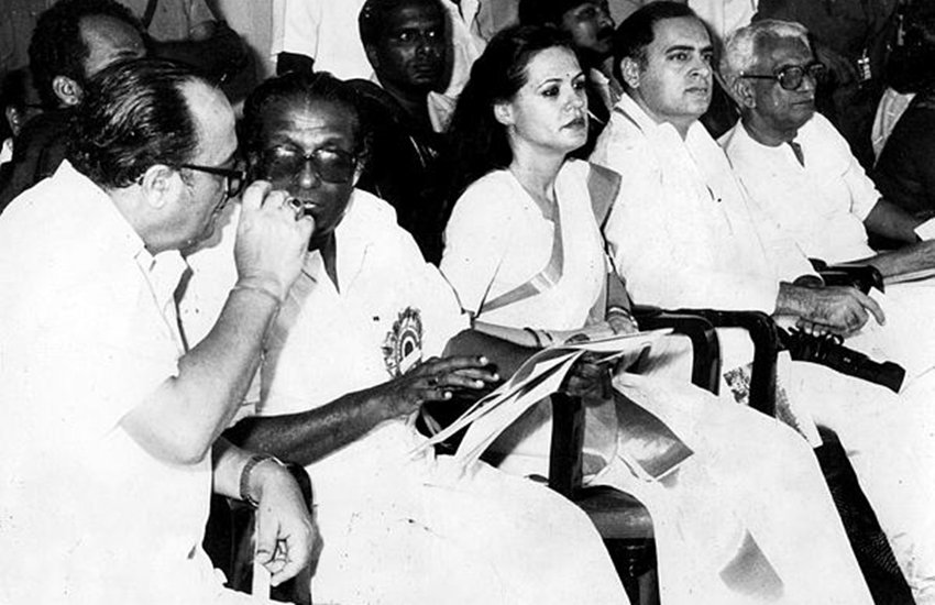 Sonia Gandhi and Rajiv Gandhi