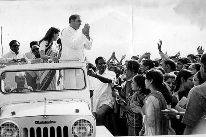 Sonia Gandhi and Rajiv Gandhi