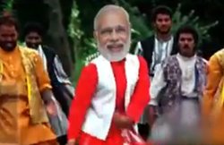 सोशल मस्ती: चुनावों में मिली धमाकेदार जीत तो मोदी जी ने लगाया ‘यूपी वाला ठुमका’!!!