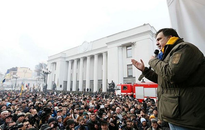 former Georgian President Mikheil Saakashvili