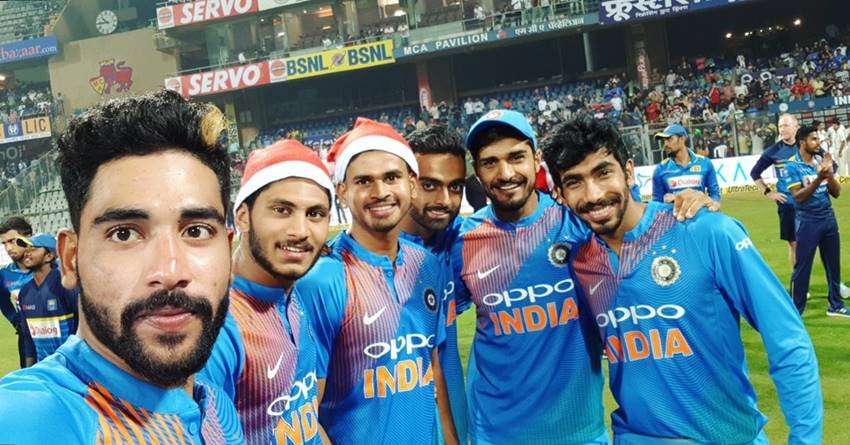 Merry Christmas, Merry Christmas 2017, Happy Christmas, Happy Christmas Day, Happy Christmas Day 2017, Happy Christmas 2017, Christmas, Christmas 2017, Christmas Day, Christmas Day 2017, Merry Christmas Day, Indian Cricket Team, Hardik Pandya, MS Dhoni, KL Rahul, Yuzvendra Chahal, Mohammed Siraz, Manish Pandey, Jasprit Bumrah, Cricket Photos, India vs Sri lanka, ind vs sl