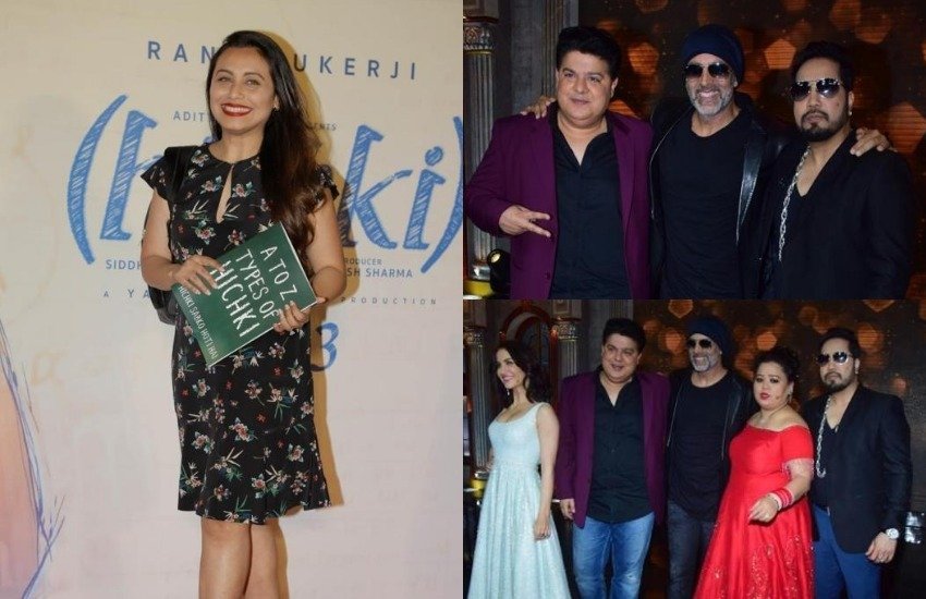अक्षय कुमार का कॉमेडी शो द ग्रेट इंडियन लाफ्टर चैलेंज 5 अब अपने अंतिम पड़ाव पर आ गया है। शो में सुपर जज के तौर पर शामिल हुए अक्षय के अलावा साजिद खान और श्रेयस तलपड़े भी बतौर जज शामिल थे। इस शो के फिनाले में रानी मुखर्जी अपनी आने वाली फिल्म हिचकी का प्रमोशन करने पहुंची तो वहीं कॉमेडियन भारती और सिंगर मीका भी स्पेशल गेस्ट के तौर पर शामिल हुए।