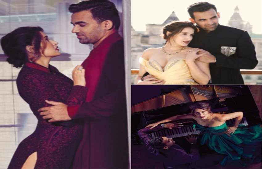 पिछले महीने शादी के बंधन में बंधे जहीर खान और सागरिका घाटगे जल्द ही एक मैगजीन के कवर पर नजर आने वाले हैं। Harper's Bazaar Bride मैगजीन ने दिसंबर-जनवरी एडिशन के अपने कवर पर नवविवाहित जोड़े को जगह दी है। सागरिका और जहीर ने इसके लिए एक फोटोशूट भी कराया है। दोनों इस फोटोशूट में बेहद स्टाइलिश नजर आ रहे हैं। आगे की स्लाइड में देखिए फोटोशूट की कुछ और तस्वीरें... (सोर्स: सभी पिक्चर्स Harper's Bazaar Bride India)