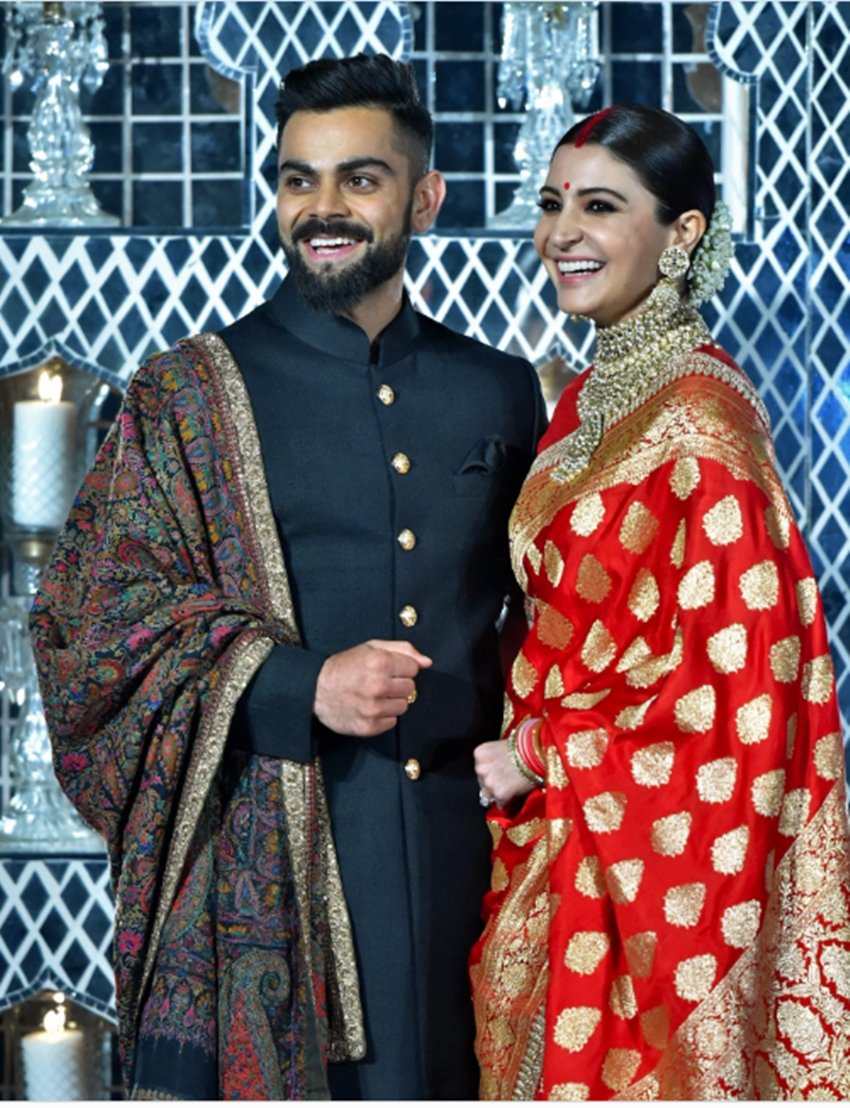 anushka sharma virat kohli wedding, virushka reception, virushka reception photos