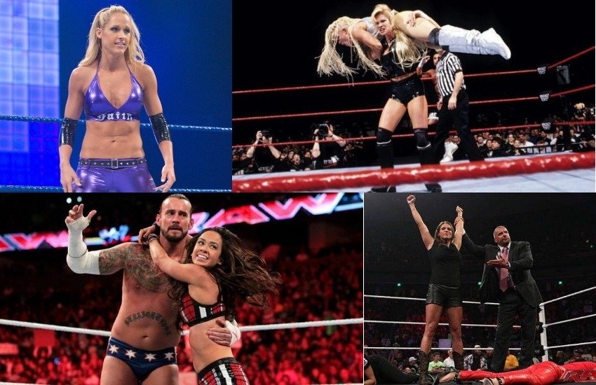 WWE की रिंग में लड़ते जीतते हारते रेसलर तो आपन कई देखें होंगे। लेकिन क्या आप जानते हैं कि कई WWE रेसरल शादी भी WWE की महिला रेसलर से कर चुके हैं। आम जीवन में किसी भी आम सी लड़कियों जैसी नजर आने वाली ये महिला रेसलर मौका मिलते ही रिंग में किसी को भी चित्त कर सकती हैं। आगे की स्लाइड में देखिन उन महिला रेसलरों को जिन्होंने शादी भी WWE के स्टार पहलवानों से की...