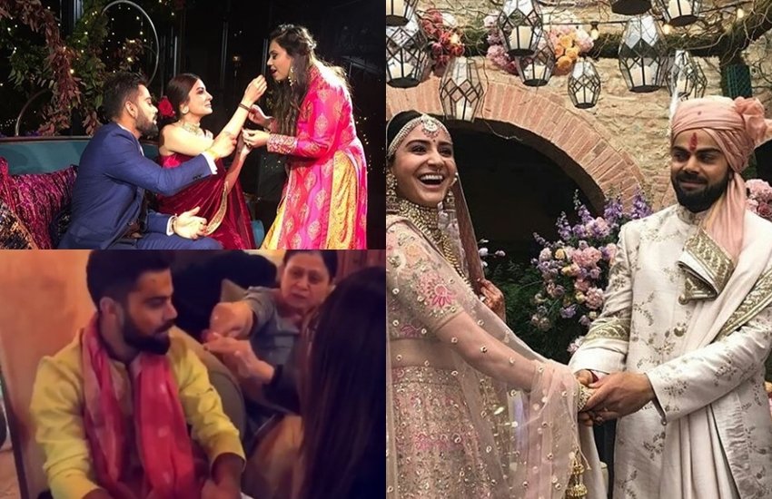 कोहली-अनुष्का की हल्दी से लेकर मेहंदी, रिंग सेरेमनी की रस्मों के सामने आए Videos, देखें कैसे रहा शादी का जश्न कोहली-अनुष्का की हल्दी से लेकर मेहंदी, रिंग सेरेमनी की रस्मों के सामने आए Videos, देखें कैसे रहा शादी का जश्न