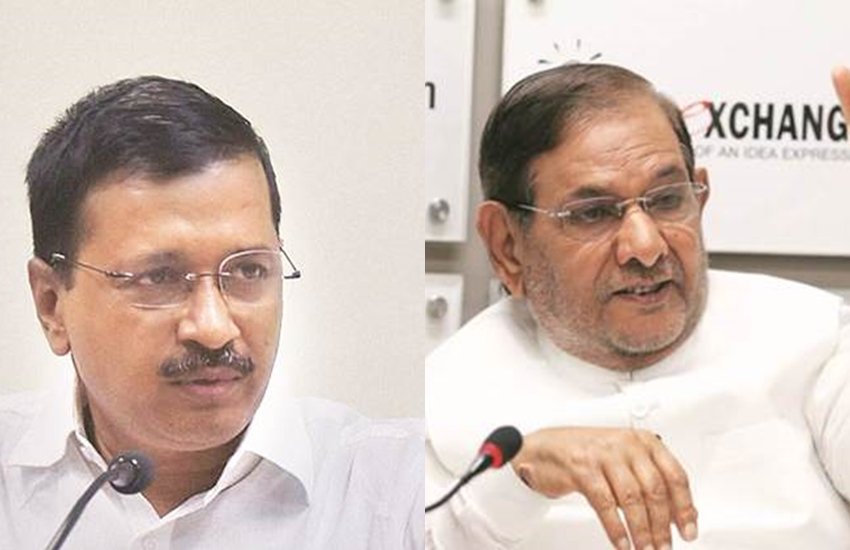 शरद यादव को मिला केजरीवाल का साथ 