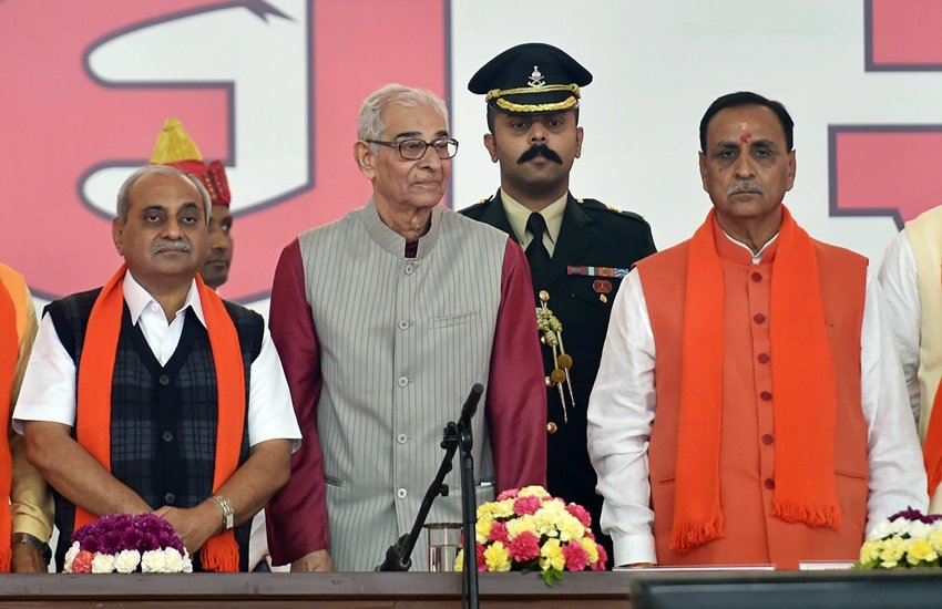 deputy CM Nitin Patel, CM Vijay Rupani, Saurabh Patel, Gujarat, Gujarat cabinet, portfolio allocation, Gujarat news, gandhinagar news, Hindi news, Jansatta