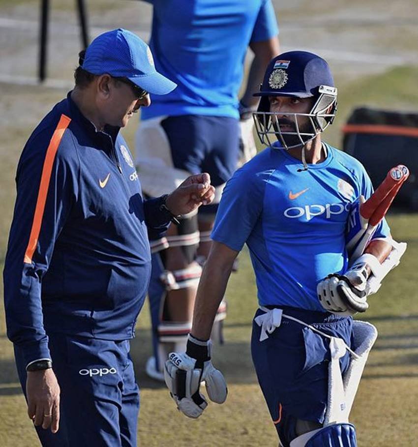 ravi shastri and rahane