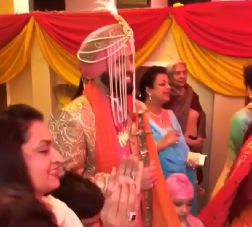 Yeh Hai Mohabatein, star plus show, tv show Yeh Hai Mohabatein, Sangram Singh, actor Sangram Singh, Ashok Khanna, Gurkiran Kaur, Celebs got married, Aly Goni, Krishna Mukherjee, Neeraj Baliyan Imran, Sangram Singh and Gurkiran Kaur photos, television, entertainment, jansatta