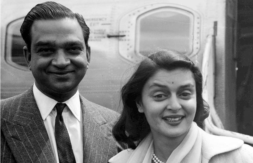 जयपुर राजघराने की महारानी गायत्री देवी और महाराज सवाईमान सिंह। (फाइल फोटो)