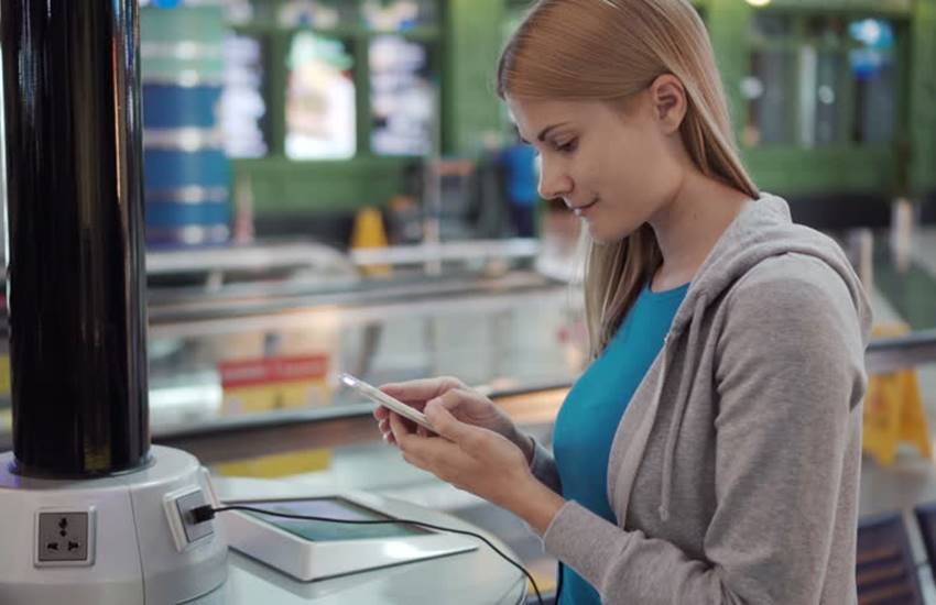 smartphone charging smartphone charging