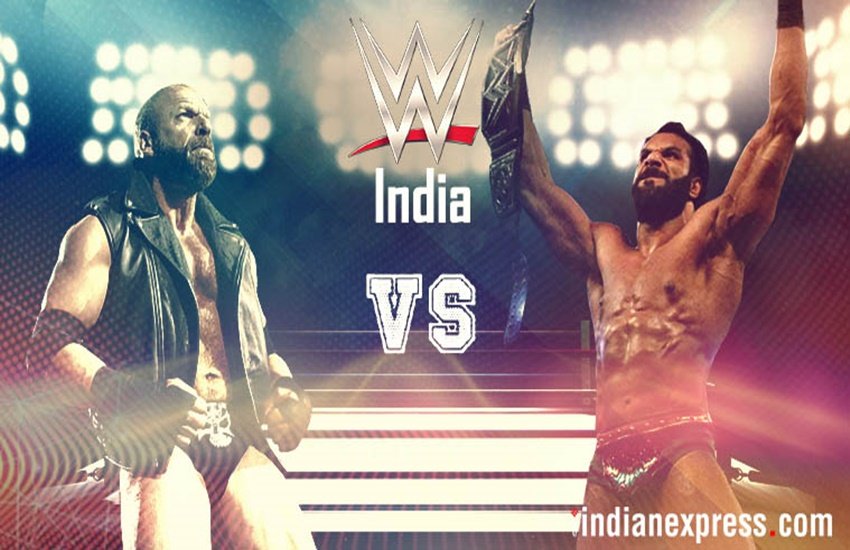 ट्रिपल एच और पूर्व WWE चैम्पियन जिंदर महल। 