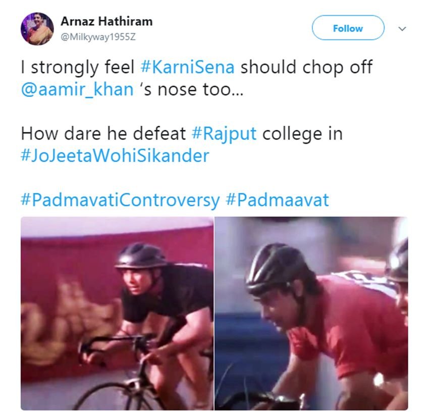 सोशल मस्ती: सुप्रीम कोर्ट ने बरकरार रखा ‘पद्मावत’ रिलीज का फैसला, ट्विटर पर यूं उड़ रही करणी सेना की खिल्ली!