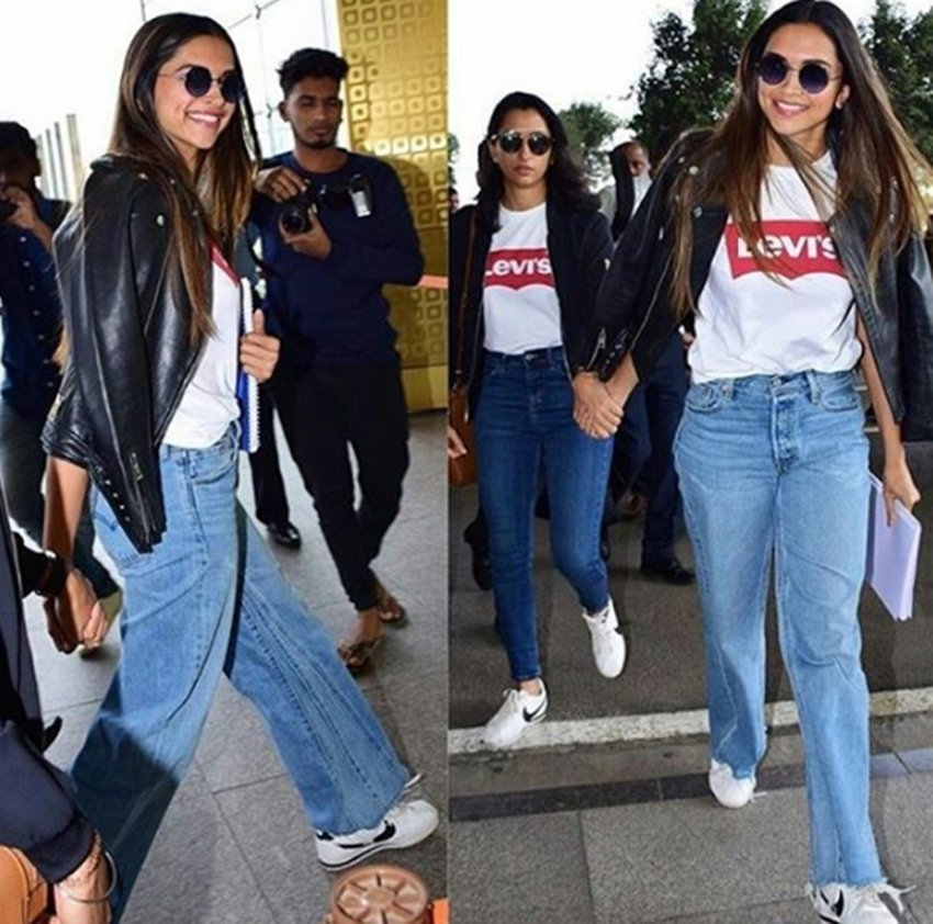 Deepika Padukone, Anisha Padukone, Deepika Padukone sister, Anisha Padukone, Anisha Padukone snapped with Anisha Padukone, Anisha Padukone in blue denim, Anisha Padukone at Mumbai airport, see pictures of Deepika and Anisha, entertainment news, bollywood news, television news, entertainment news, bollywood news, television news, entertainment news, bollywood news, television news, entertainment news, bollywood news, television news