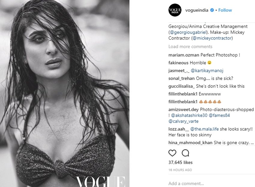 Kareena Kapoor Khan, New Photoshoot of Kareena Kapoor Khan, Photoshoot of Kareena Kapoor Khan, Vogue India New Photoshoot, Kareena Kapoor Khan Photoshoot, Kareena Kapoor Khan pictures for magazine, Kareena Kapoor Khan zero size figer is back, bollywood news, television news, entertainment news, bollywood news, television news, kareena kapoor khan news in hindi