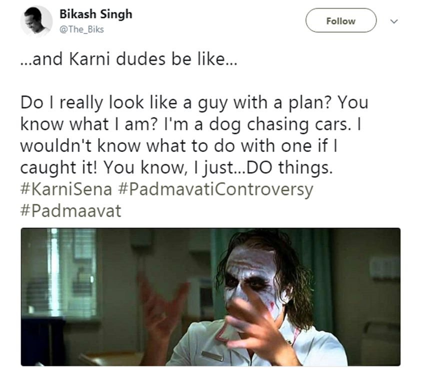 सोशल मस्ती: सुप्रीम कोर्ट ने बरकरार रखा ‘पद्मावत’ रिलीज का फैसला, ट्विटर पर यूं उड़ रही करणी सेना की खिल्ली!