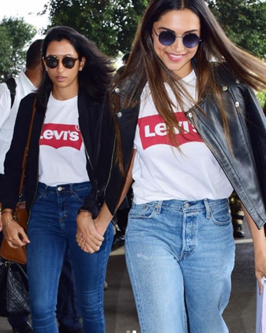 Deepika Padukone, Anisha Padukone, Deepika Padukone sister, Anisha Padukone, Anisha Padukone snapped with Anisha Padukone, Anisha Padukone in blue denim, Anisha Padukone at Mumbai airport, see pictures of Deepika and Anisha, entertainment news, bollywood news, television news, entertainment news, bollywood news, television news, entertainment news, bollywood news, television news, entertainment news, bollywood news, television news