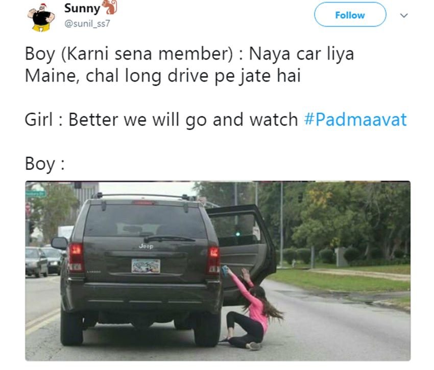 सोशल मस्ती: सुप्रीम कोर्ट ने बरकरार रखा ‘पद्मावत’ रिलीज का फैसला, ट्विटर पर यूं उड़ रही करणी सेना की खिल्ली!